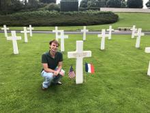 Matthew Ramsey at the family memorial ceremony 